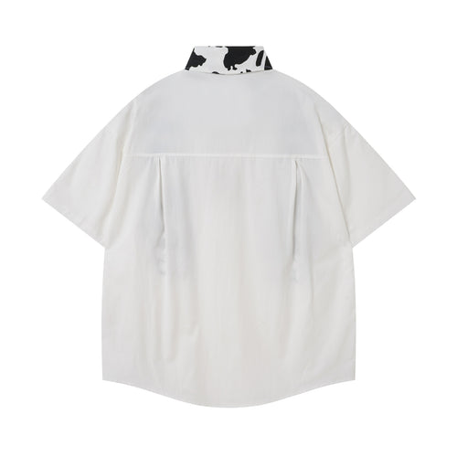 Spotted Embroidery Short Sleeve